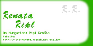 renata ripl business card